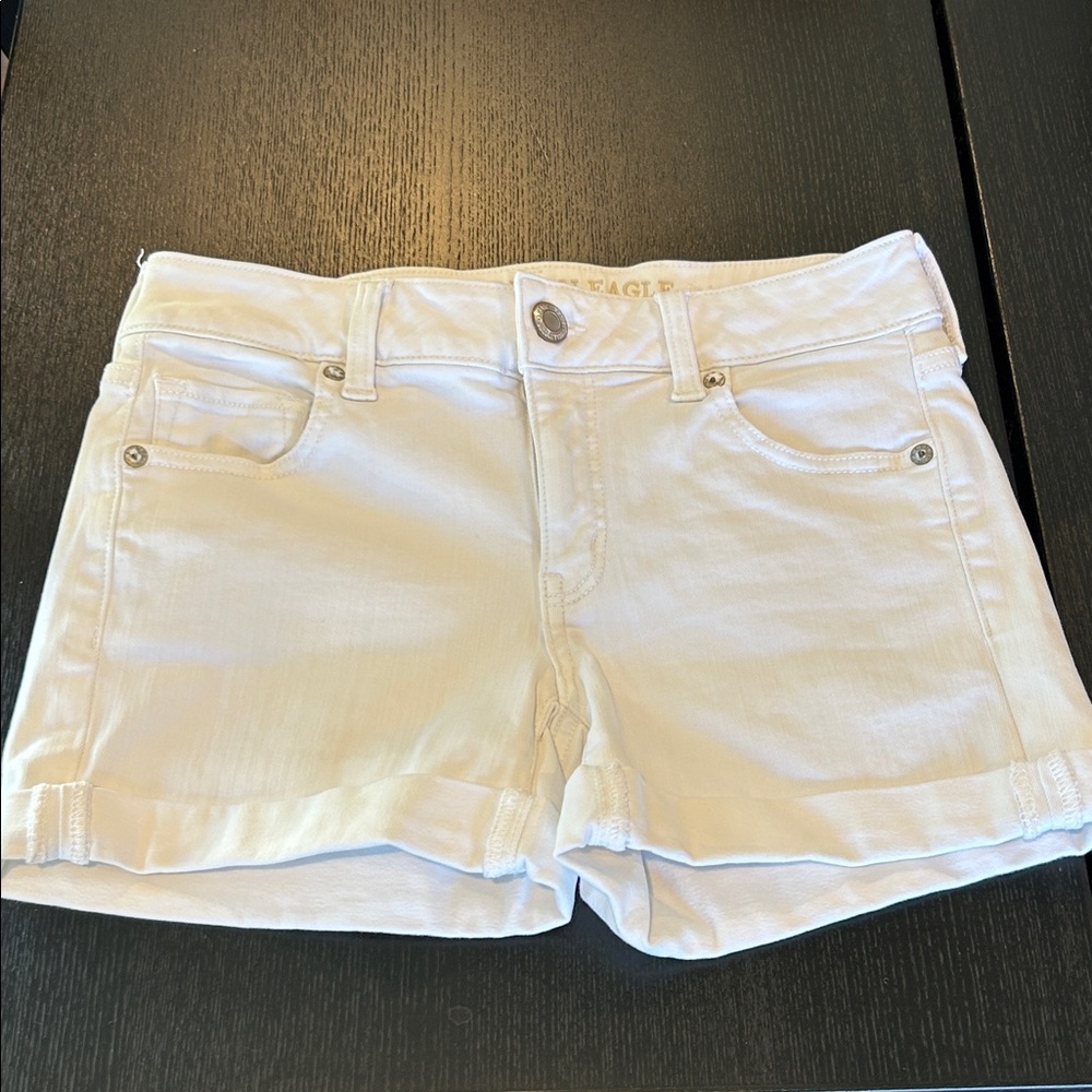 American Eagle Outfitters White Denim Shorts